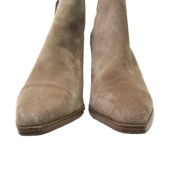 Steve Madden Havannah Womens Size 11 Suede 3" Heeled Booties Ankle Boots Taupe - Picture 6 of 9